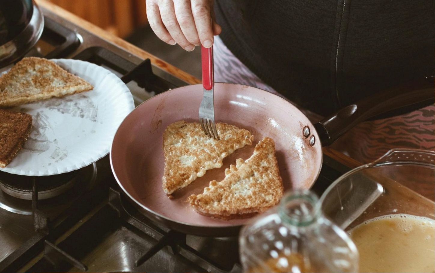 Équipement de cuisine utilisé pendant les webinaires